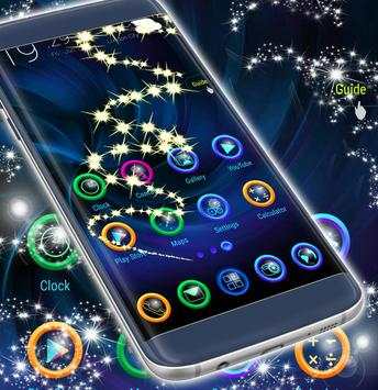 HD Dark Blue Launcher Theme screenshot 5