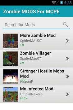 Zombie MODS FOR MCPE screenshot 2