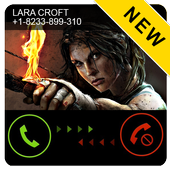 Fake Call from Lara Croft 2018 icon