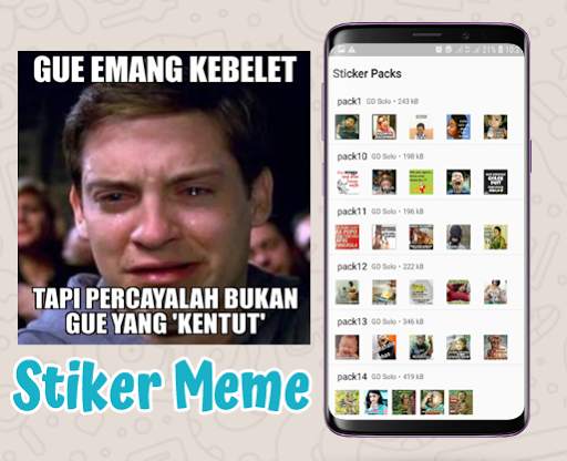 Stiker Meme Perang Gambar WAStickerApp screenshot 5