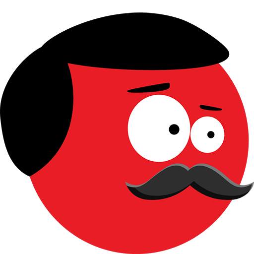 Super Red Jump Ball Mr Mustach 2.6