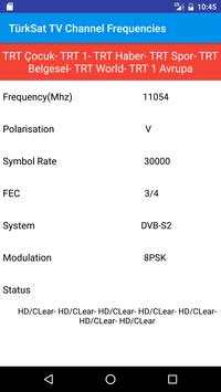 TürkSat TV Channel Frequencies screenshot 4