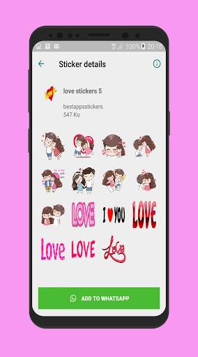 Romantic Stickers For Whatsapp 💖 - WAStickerApp💖 screenshot 6
