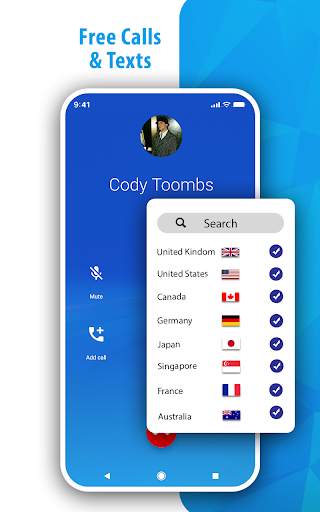 Free 2nd Line App Texts & Calls screenshot 1