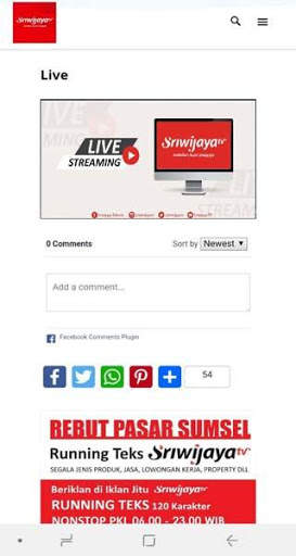 Sriwijaya TV screenshot 1
