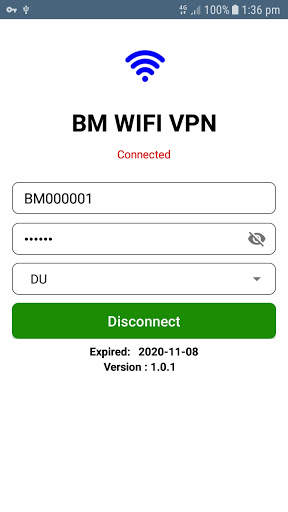 BM WIFI VPN screenshot 1