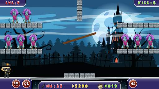 ZOMBIE SHOOTER 2D - Stupid Zombies Shooter Games screenshot 2