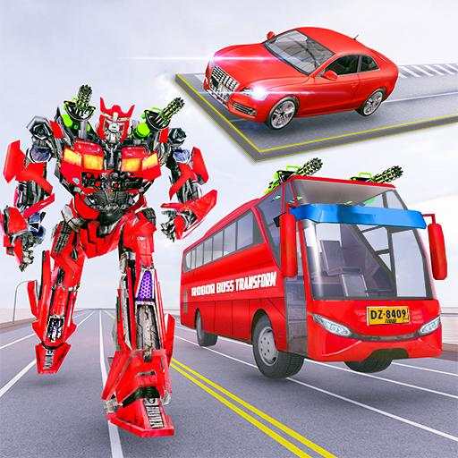 Muscle car robot game – Bus robot transform games 1.4