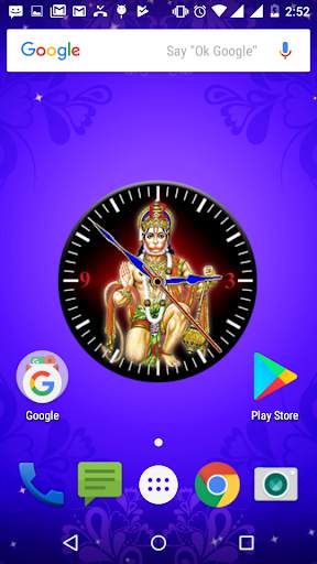 Hanuman Clock Live Wallpaper screenshot 1