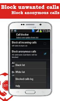 Call Blocker Blacklist Contact screenshot 3