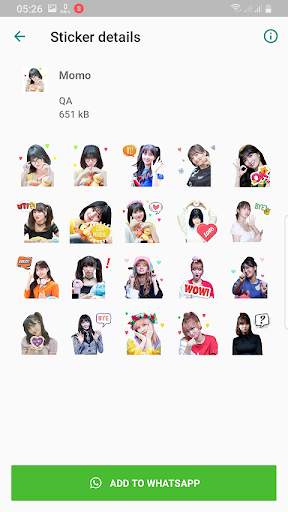 TWICE WAStickerApps KPOP Idol for Whatsapp screenshot 8