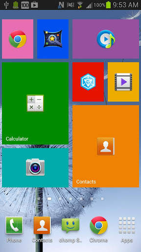 WP8 Widget Launcher Windows 8 screenshot 4