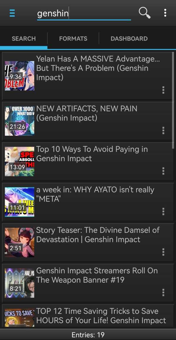 Dentex YouTube Downloader screenshot 1