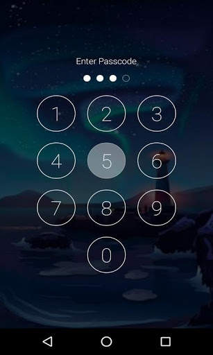 Galaxy Rainy Lock Screen, Galaxy Rainy Pattern Pin screenshot 3
