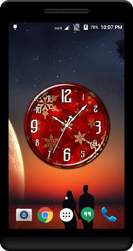 Red Clock Live Wallpaper screenshot 3