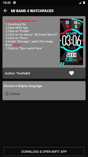 Tool Mi Band 4 WatchFace screenshot 4