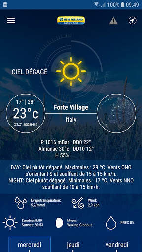 Météo agricole New Holland screenshot 1