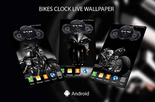 Superbike Clock Wallpaper HD screenshot 1