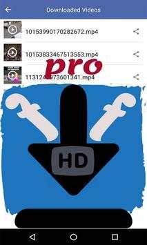 Downloads Video In Facebook screenshot 2