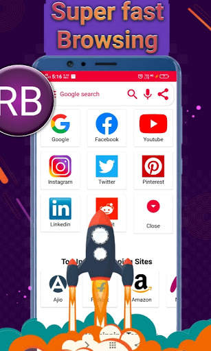 RaaJ Browser - Private Incognito Web Browser screenshot 3