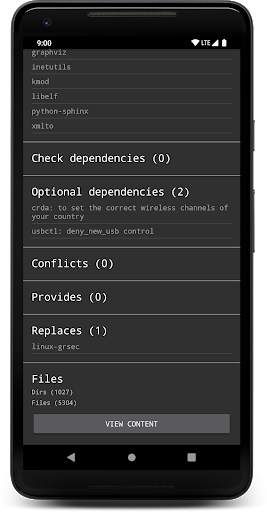 Arch packages screenshot 5