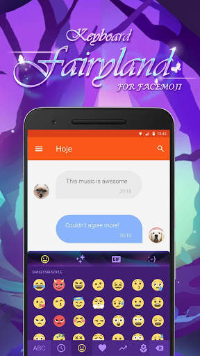Purple Fairyland Keyboard Theme screenshot 2