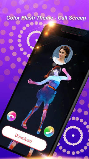 Color Flash Theme-Call Screen screenshot 1