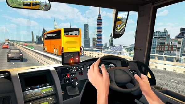 Urban City Bus Driver 3D Game 1 تصوير الشاشة