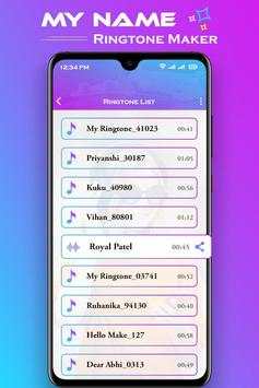 My Name Ringtone Maker : Name Song Editor screenshot 6