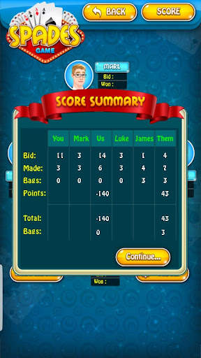 Spades Card Game 7 تصوير الشاشة