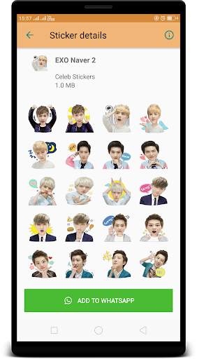 EXO WAStickerApps : Stickers for Whatsapp screenshot 2