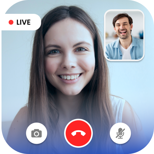Live Video Call - Live Video Chat &amp; Video Talk иконка