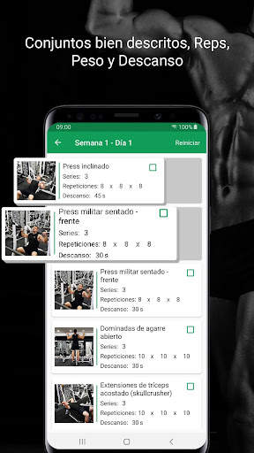 Fitvate - Entrenamiento en Gym screenshot 7