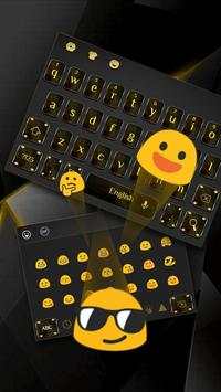 Cool Black Gold Keyboard screenshot 3