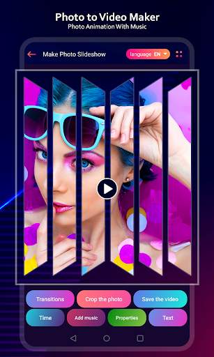 Photo to Video Maker : Photo Animation With Music screenshot 1