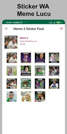Sticker WA Meme Lucu screenshot 4