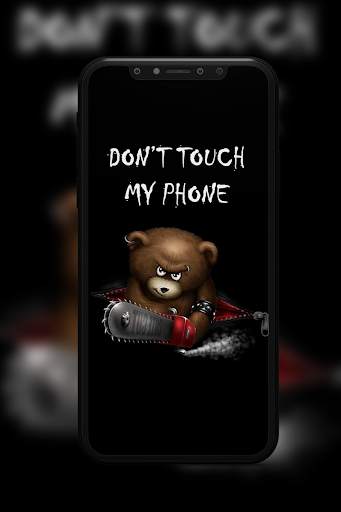 Don't Touch My Phone Wallpaper screenshot 2