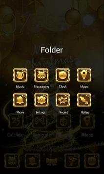 Golden Xmas Parallax V Launcher Theme screenshot 4