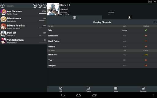 Cosplanner screenshot 8