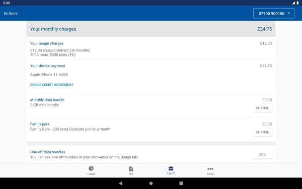 Tesco Mobile screenshot 6