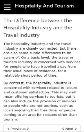 Hospitality and Tourism screenshot 2
