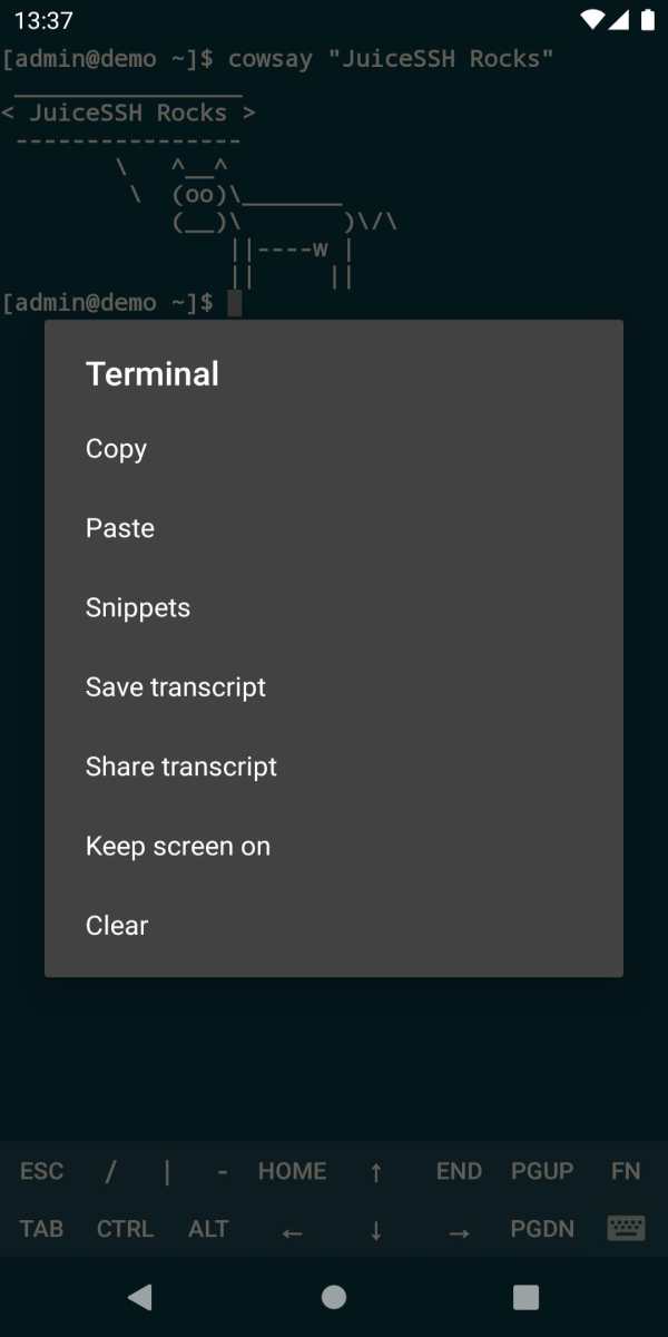 JuiceSSH - SSH Client скриншот 8