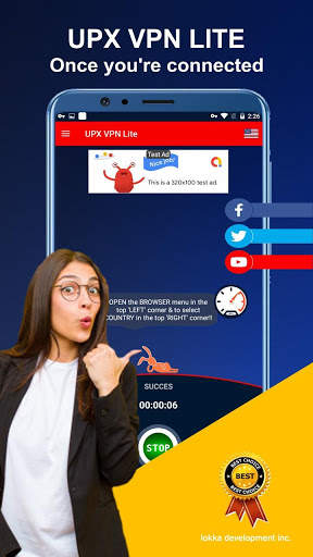 UPX VPN Lite - Safer, Faster & Unlimited VPN screenshot 4