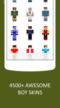 3D Boy Skins for Minecraft PE screenshot 2