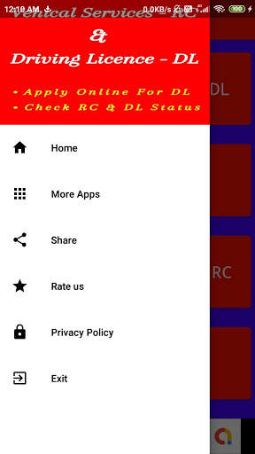 Online Driving Licence - DL & RC Status Details screenshot 6