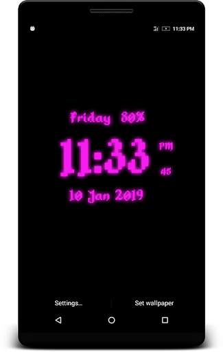 Pixel Digital Clock Live Wp screenshot 6