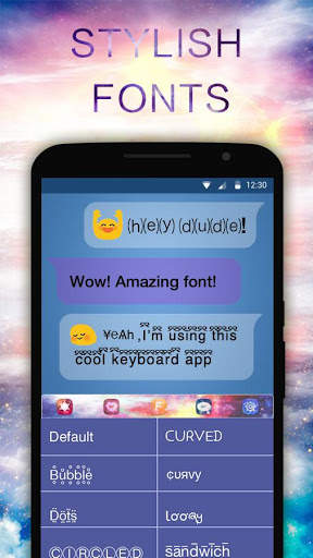 Galaxy Keyboard Theme for Android screenshot 3