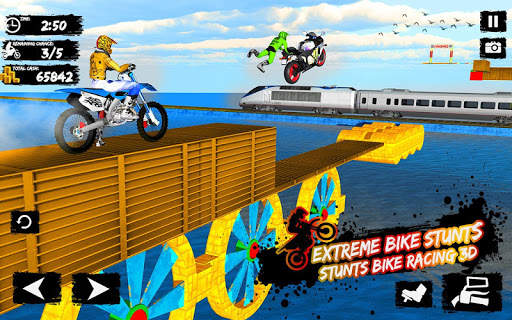 Mega Ramp Bike Race 3d Bike Stunt- Racing Games screenshot 4