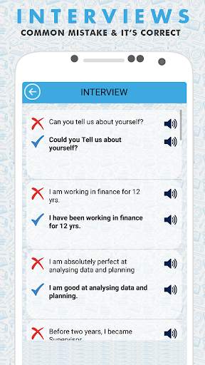 English common mistake & correct  sentences screenshot 5