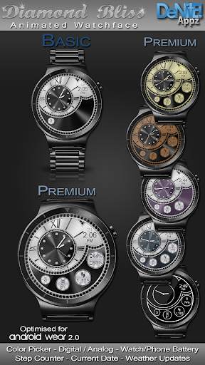 Diamond Bliss HD WatchFace Widget & Live Wallpaper screenshot 1
